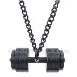 Titanium Halterhanger Voor Heren Met Gratis Ketting