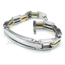 Heren Titanium Vergulde Armband