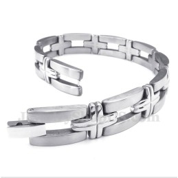 Titanium Kruisarmband Voor Heren