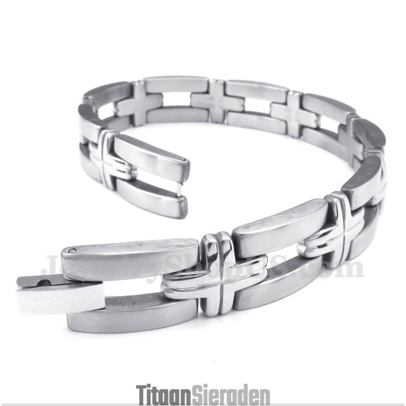Titanium Kruisarmband Voor Heren Titanium Kruisarmband Voor Heren