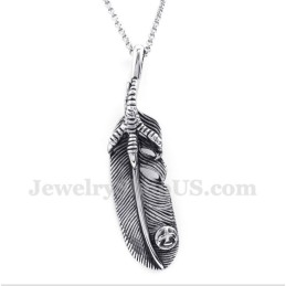 Titanium Veerhanger Voor Heren Met Gratis Ketting