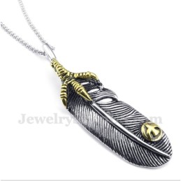 Titanium Veerhanger Voor Heren Met Gratis Ketting