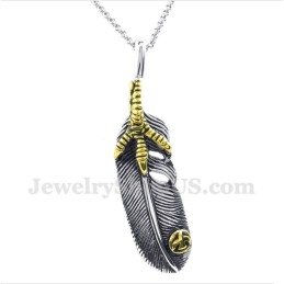 Titanium Veerhanger Voor Heren Met Gratis Ketting