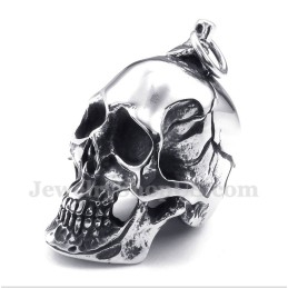 Titanium Schedelhanger Voor Heren Met Gratis Ketting