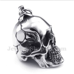 Titanium Schedelhanger Voor Heren Met Gratis Ketting