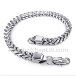 Heren Zilveren Titanium Armband