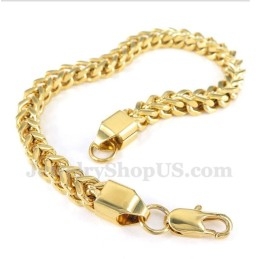 Heren Gouden Titanium Armband
