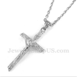 Titanium Jezus Hanger Voor Heren Met Gratis Ketting