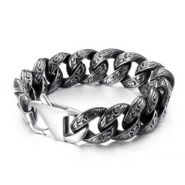 Mode Heren Titanium Armband Met Meerdere Lussen