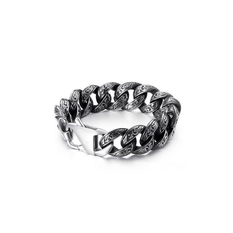 Mode Heren Titanium Armband Met Meerdere Lussen