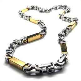 21,7 Inch Titanium Gouden Kubusvormige Ketting