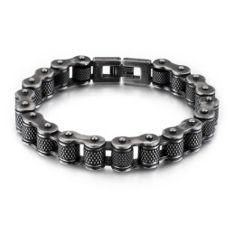 Titanium Biker Chain Fietsarmband Voor Heren