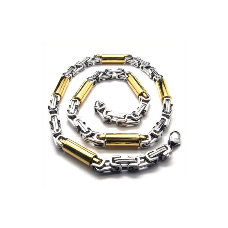 21,9 Inch Titanium Gouden Cilindrische Ketting