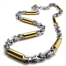21,9 Inch Titanium Gouden Cilindrische Ketting