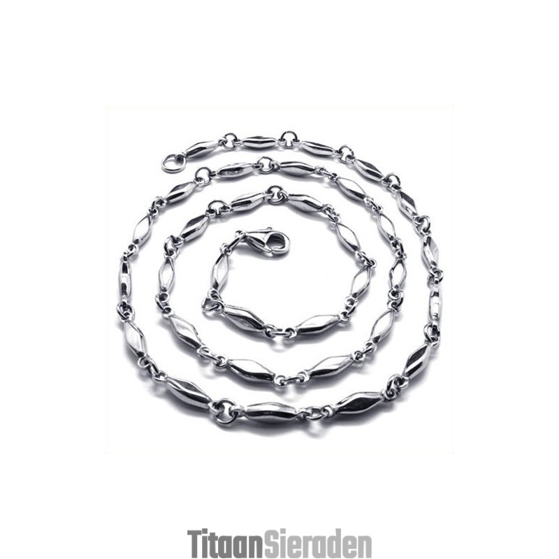 20,9 Inch Titanium Diamanten Ketting 20,9 Inch Titanium Diamanten Ketting