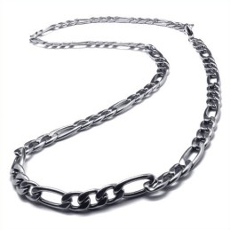 22,4 Inch Titanium Zilveren Eenvoudige Ketting