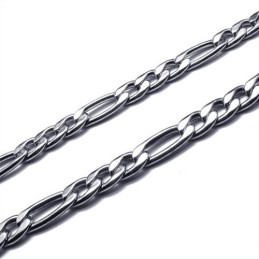 22,4 Inch Titanium Zilveren Eenvoudige Ketting