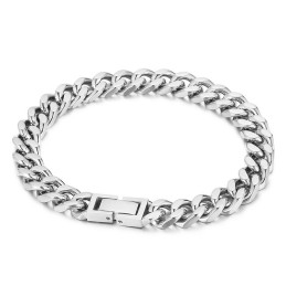 Herenarmband Van Titanium Met Ketting