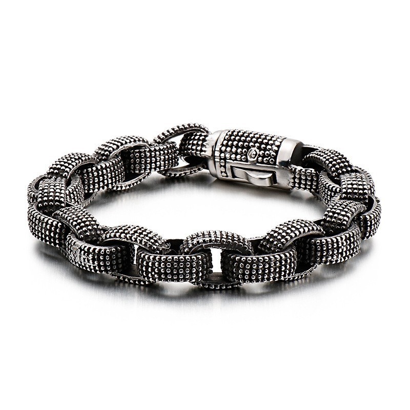 Mode Cool Titanium Tap Sieraden Heren Vintage Trendy Heren Casting Titanium Draak Armband