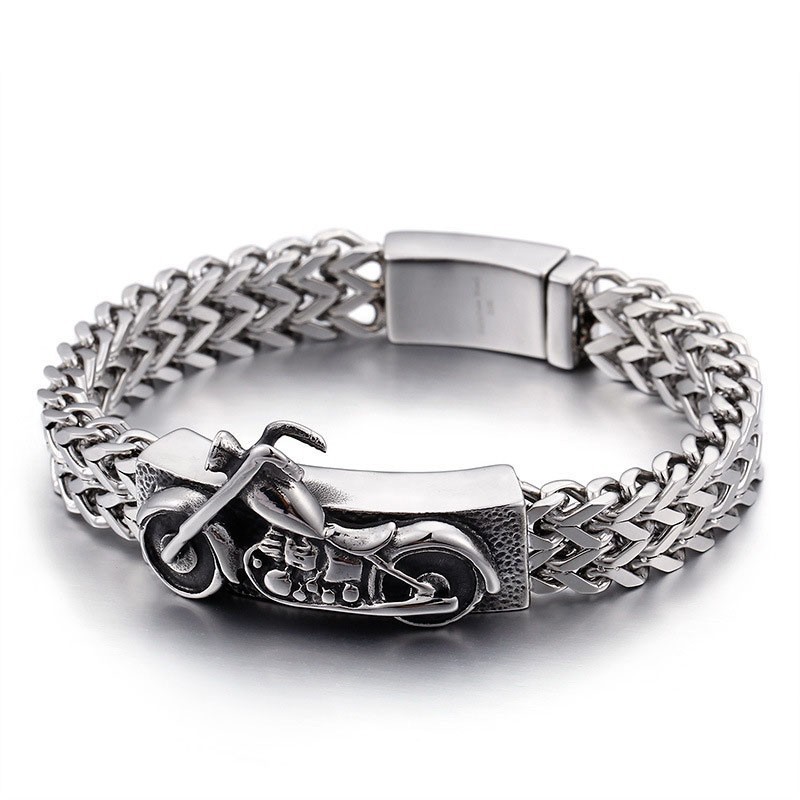 Motorfiets Motorfiets Nieuwe Sieraden Vintage Titanium Armbanden Motorfiets Motorfiets Nieuwe Sieraden Vintage Titanium Armbanden