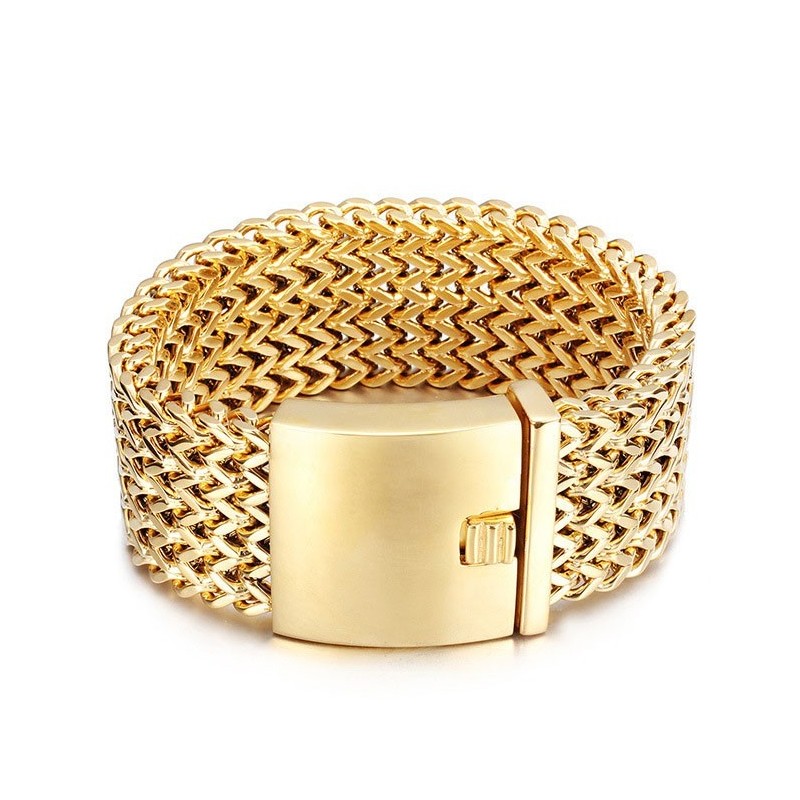 Mode Vierkante Visschubben Titanium Herenarmband Mode Vierkante Visschubben Titanium Herenarmband
