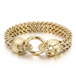 Coole Schedel Titanium Herenarmband