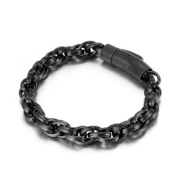 Eenvoudige, Modieuze En Chique Biker Titanium Herenarmband