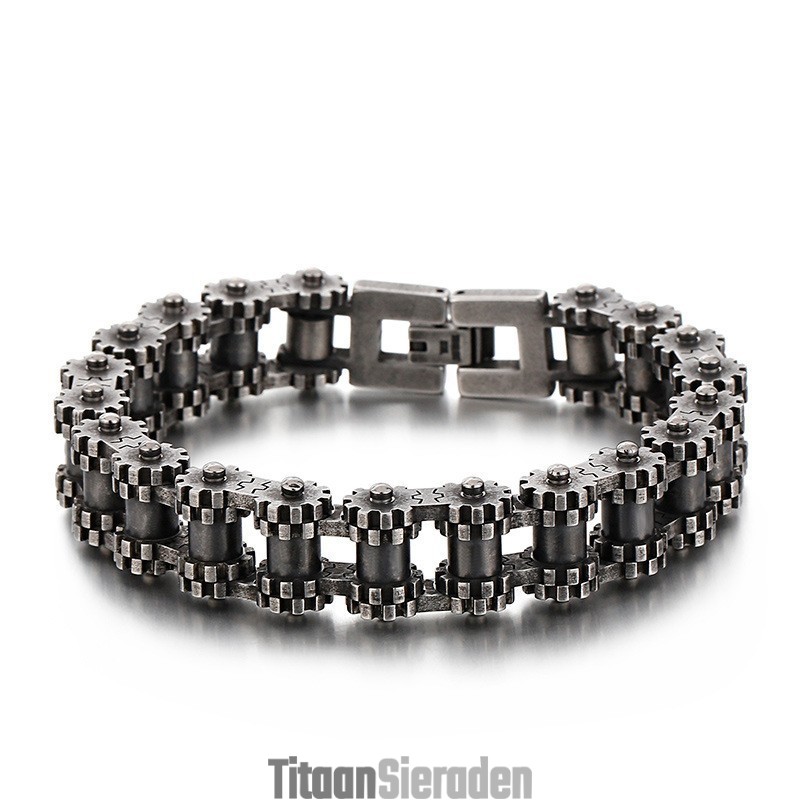 Titanium Sieraden Fietsarmband Retro Chique Mode Herenarmband Fietsarmband Titanium Sieraden Fietsarmband Retro Chique Mode Herenarmband Fietsarmband