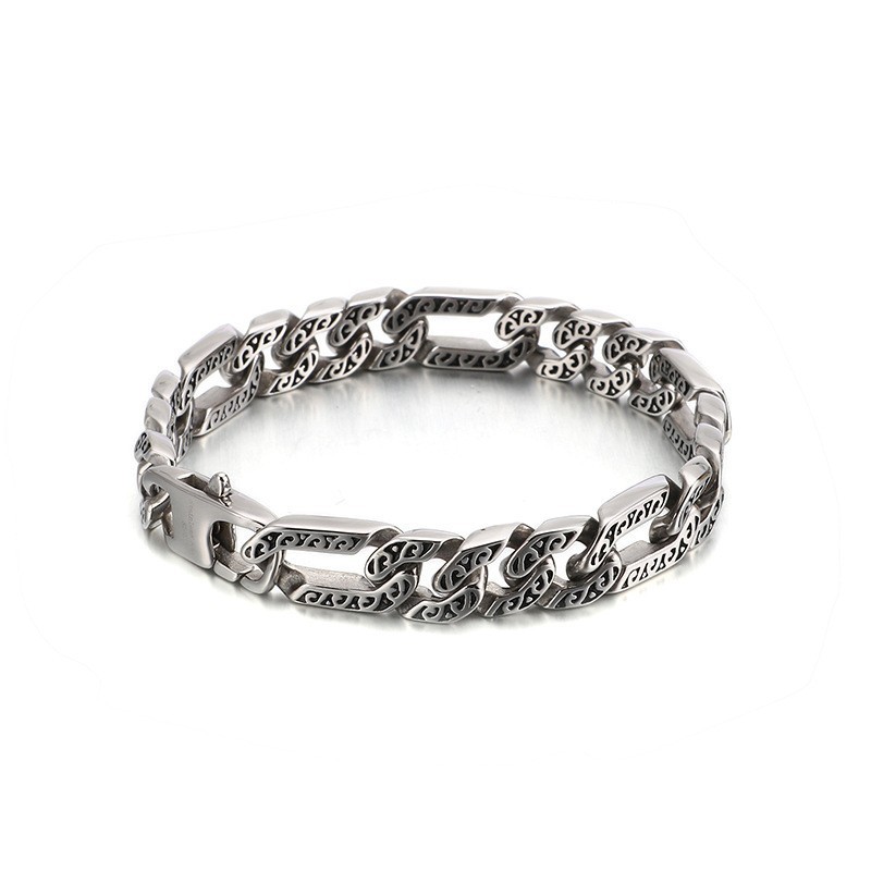 Antieke Chique Titanium Herenarmband Antieke Chique Titanium Herenarmband
