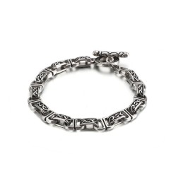 Antieke Chique Titanium Herenarmband