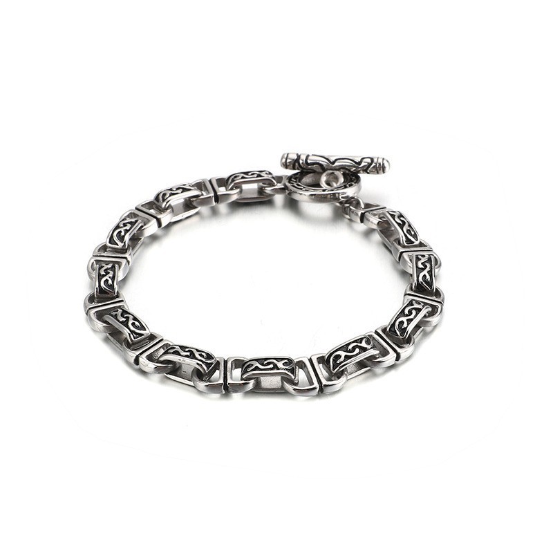 Antieke Chique Titanium Herenarmband Antieke Chique Titanium Herenarmband
