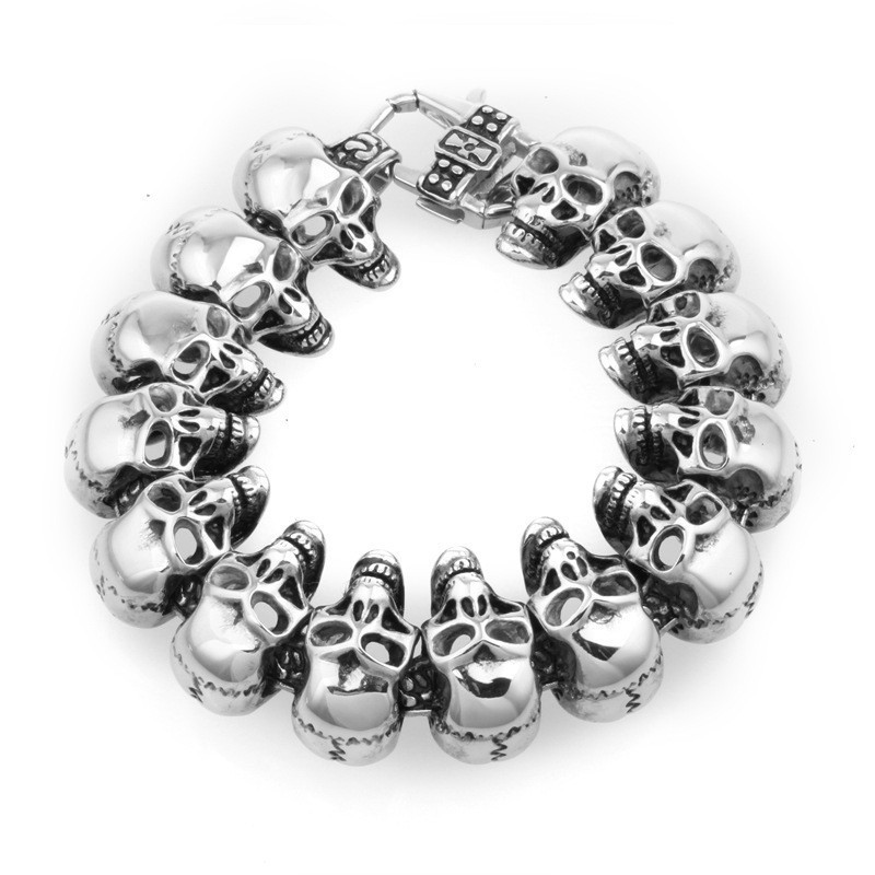 Schedel Heren Titanium Armband Titanium Armband Schedel Heren Titanium Armband Titanium Armband
