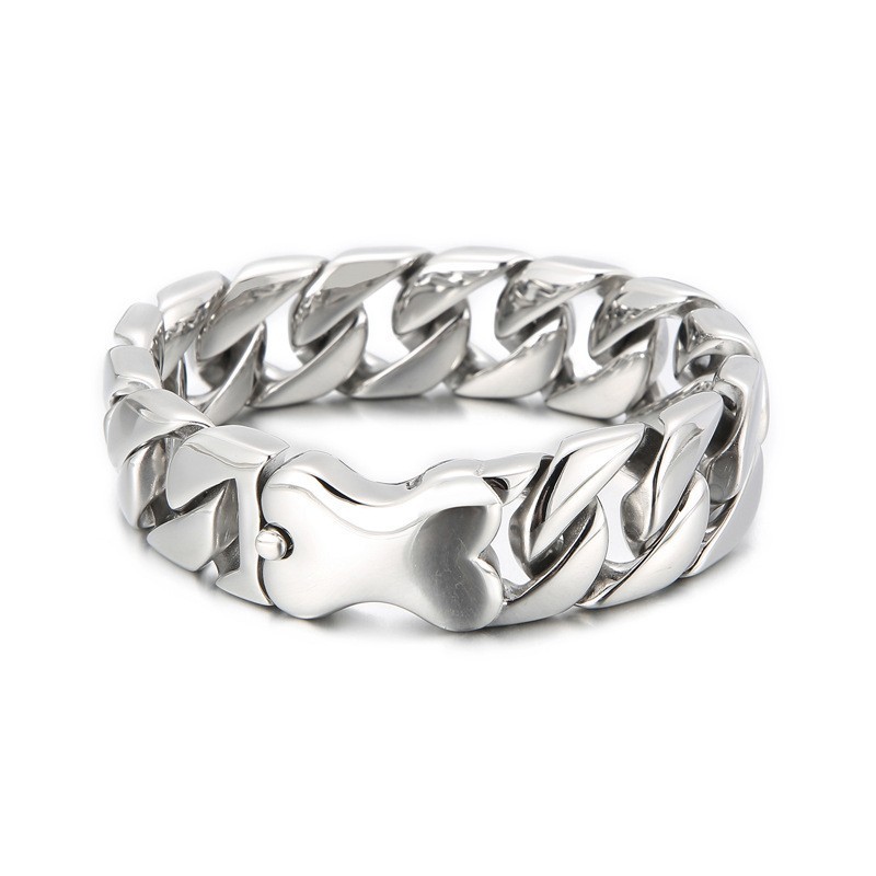 Nieuwe Cubaanse Armband Cool Bones Herenarmband Nieuwe Cubaanse Armband Cool Bones Herenarmband