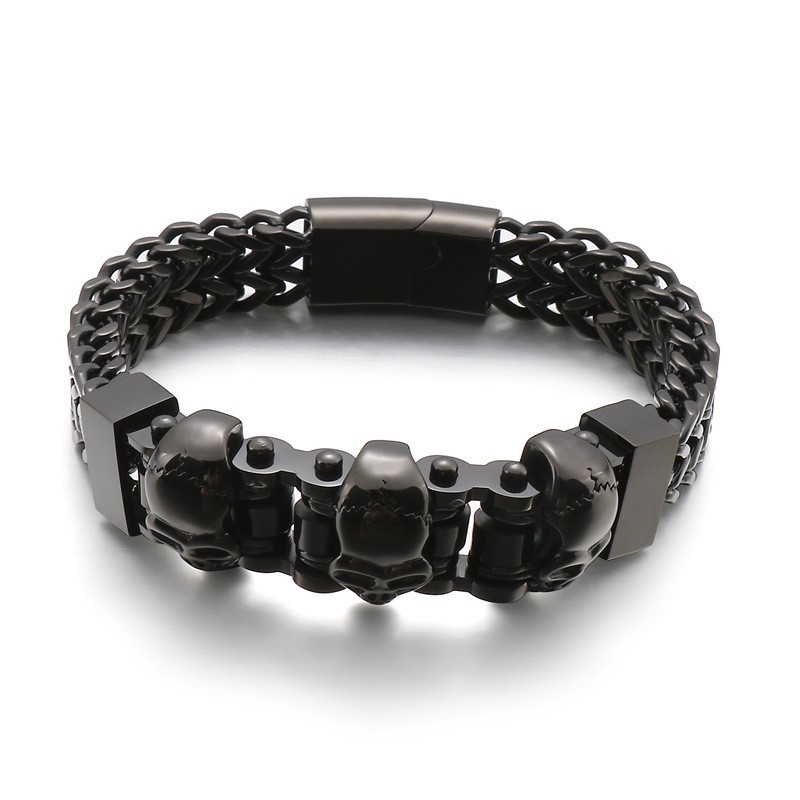 Schedel Heren Titanium Armband