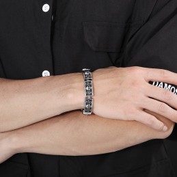 Gegoten Vintage Sieraden Trendy Chique Windkant Schedel Heren Armbanden
