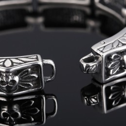 Gegoten Vintage Sieraden Trendy Chique Windkant Schedel Heren Armbanden