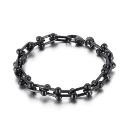 Titanium Hoefijzergesp Armband Voor Heren En Dames Met U-Vormige Gesp