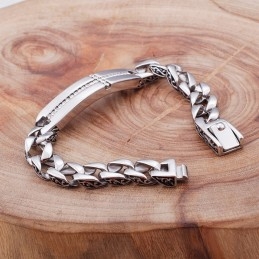 Titanium Kruis Met Diamanten Armband Voor Heren, Titanium Vintage Sieraden
