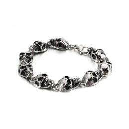 Overdreven Coole Schedel Titanium Armband Voor Mannen