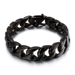 Titanium Zwarte Heren Armband Herenketting