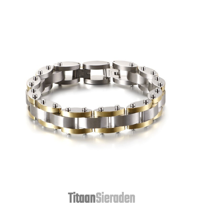 Combinatie Van Zware Textuur Heren Titanium Armband Combinatie Van Zware Textuur Heren Titanium Armband