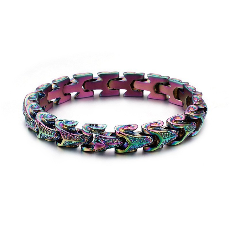 Titanium Mode Sieraden Drakenschub Cool Heren Armband Vintage Verzilverde Kiel Armband Titanium Mode Sieraden Drakenschub Cool Heren Armband Vintage Verzilverde Kiel Armband