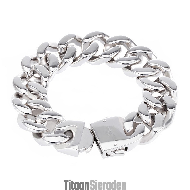 Heren Titanium Armband Gepolijst Heren Titanium Armband Gepolijst