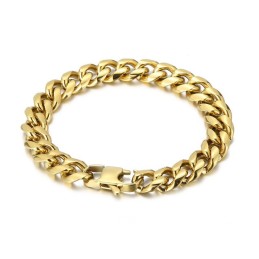 Mode Plating Gecodeerde Titanium Herenarmband