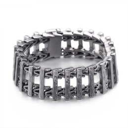 Retro Chic Keel Titanium Herenarmband
