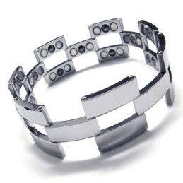 Mode Tungsten Carbide 22Mm Brede Herenarmband