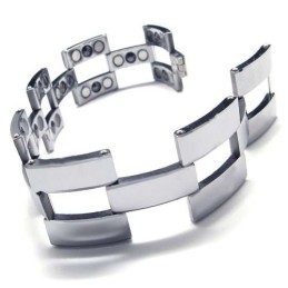 Mode Tungsten Carbide 22Mm Brede Herenarmband