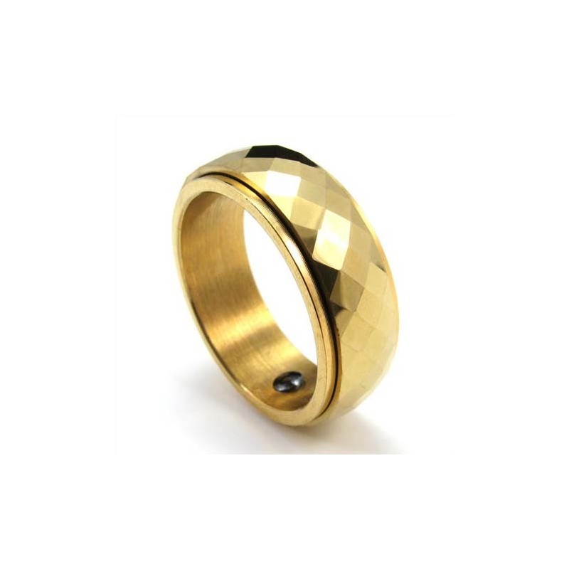 Nieuwe Stijl Gouden Facetgeslepen Wolfraam Ring Nieuwe Stijl Gouden Facetgeslepen Wolfraam Ring