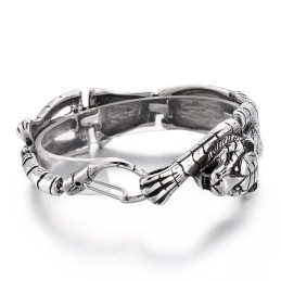 Coole Antieke Gouden Tijger Titanium Armband Voor Heren
