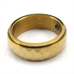 Nieuwe Stijl Gouden Facetgeslepen Wolfraam Ring